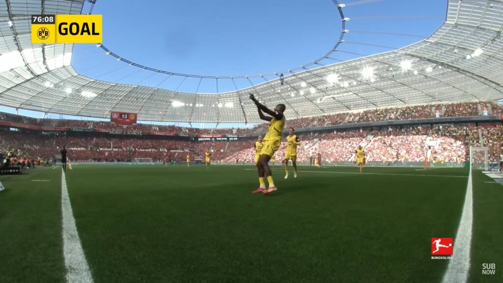 Sehrou Guirassy Mencetak Gol Ke 4 Untuk Dortmund